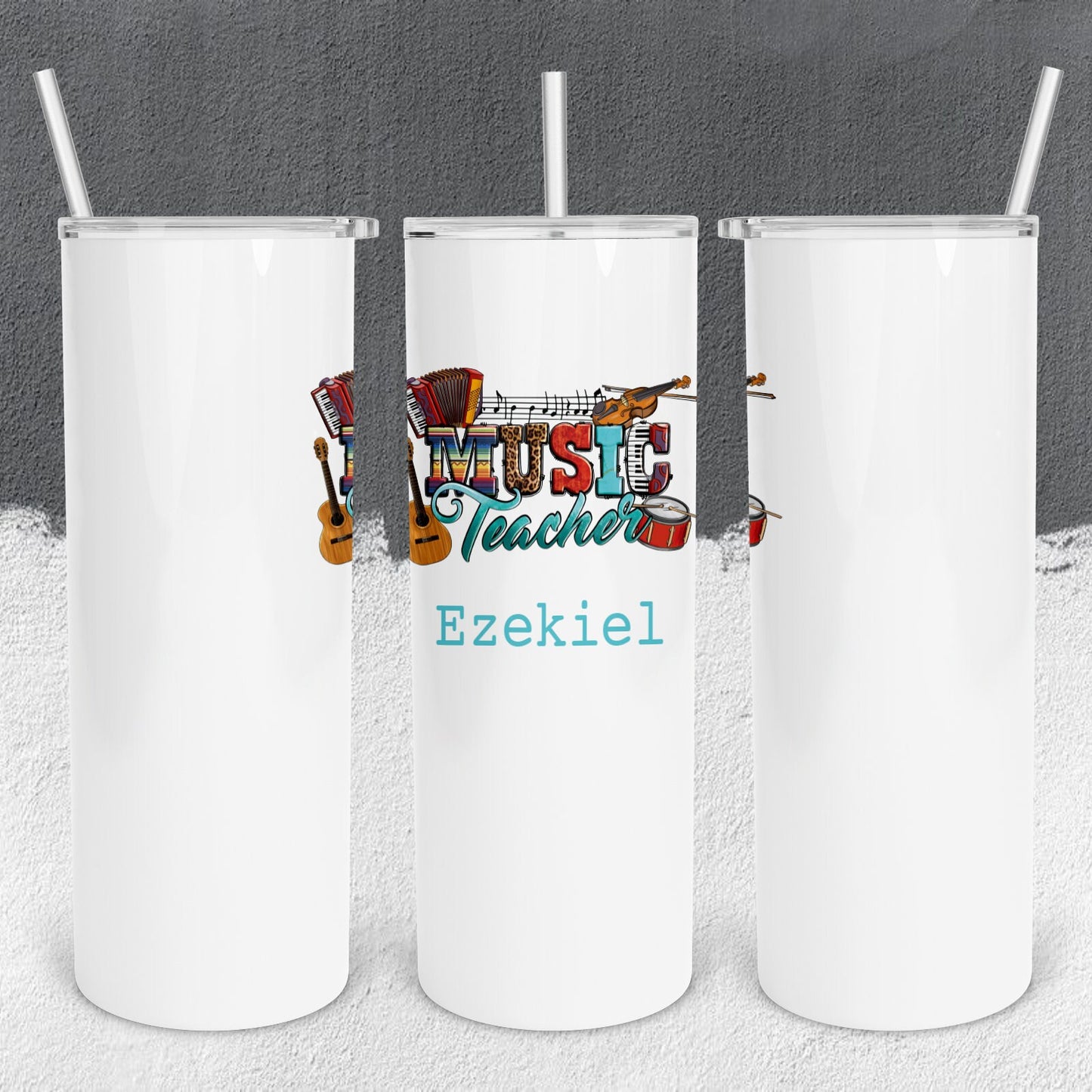 Personalized Music Teacher Tumbler - Sublimated