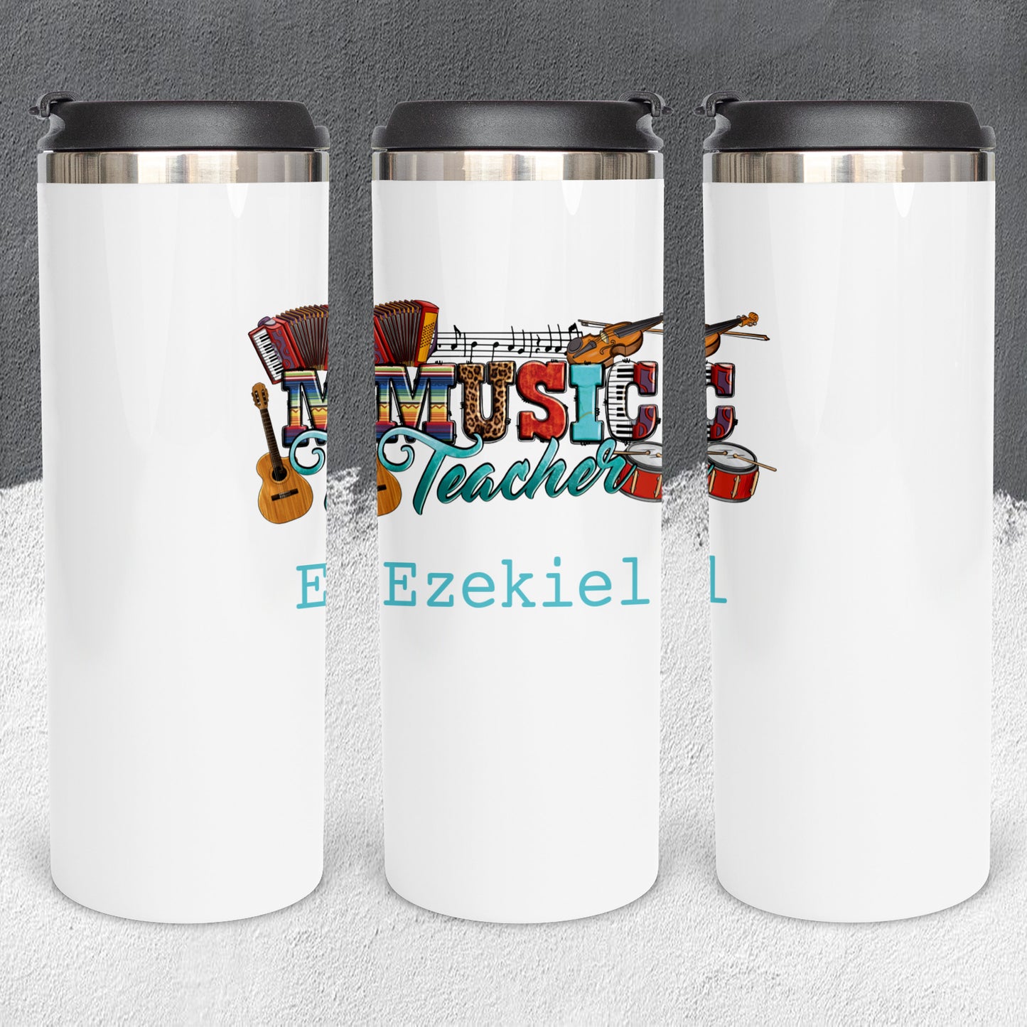 Personalized Music Teacher Tumbler - Sublimated