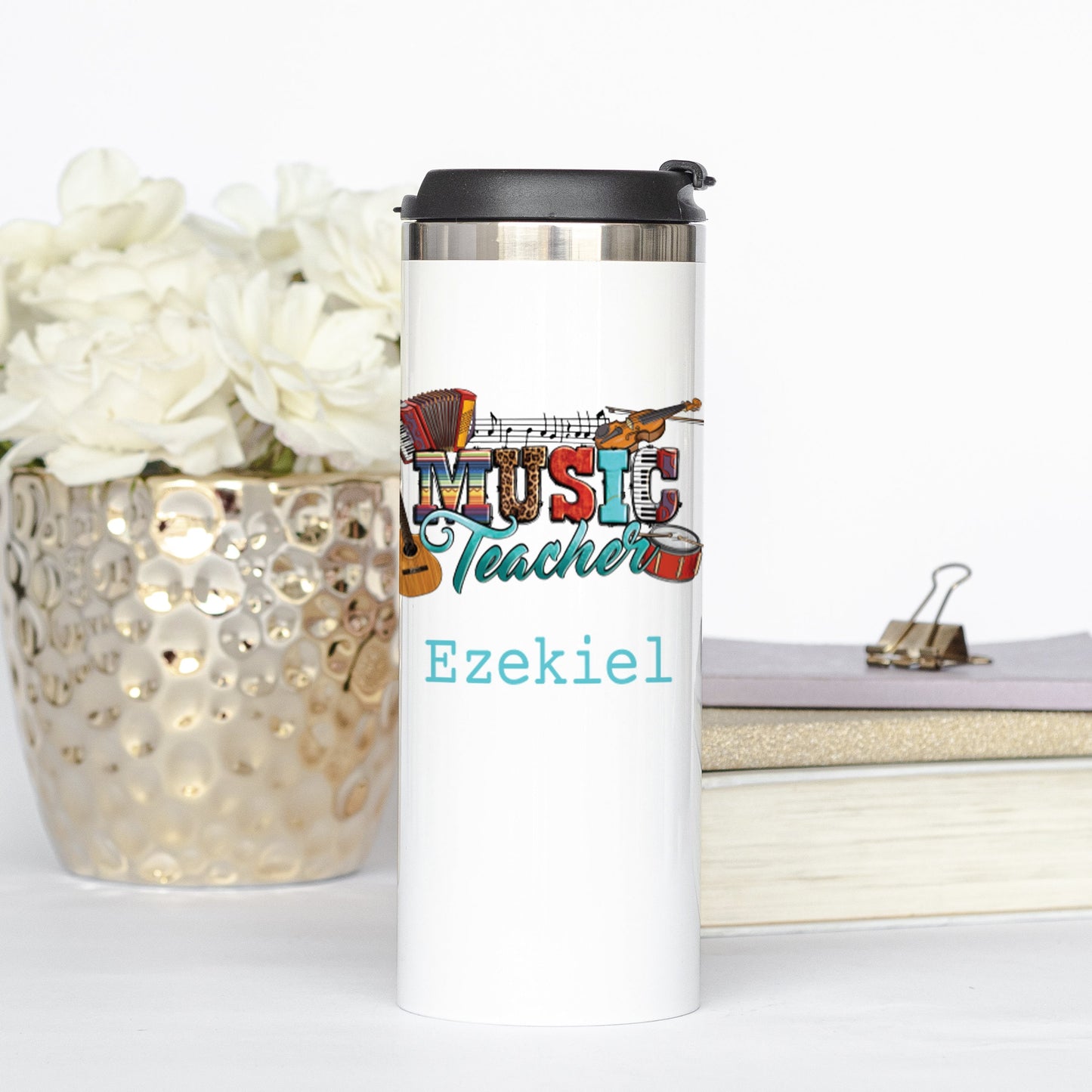 Personalized Music Teacher Tumbler - Sublimated