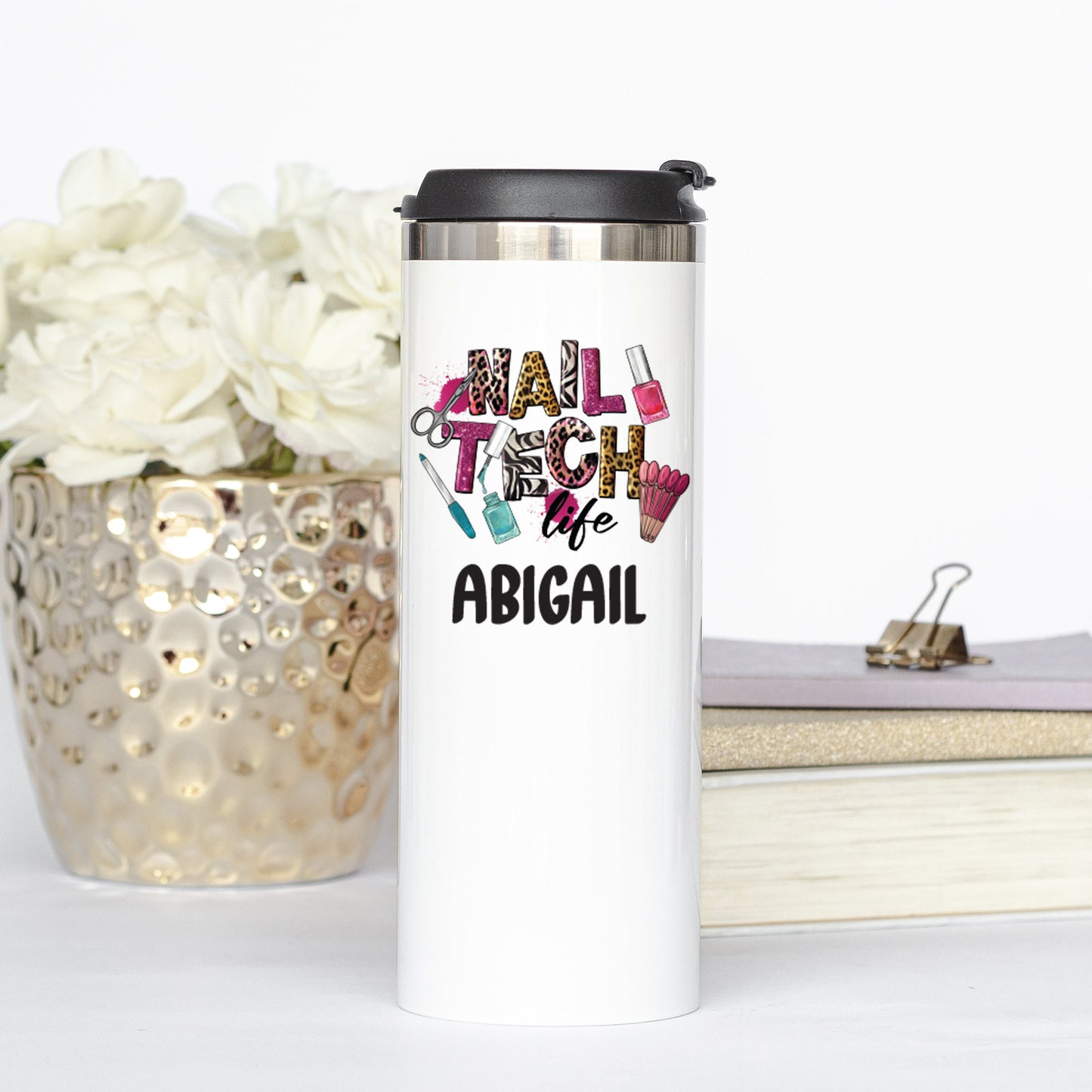 Personalized Nail Tech Tumbler - Sublimated