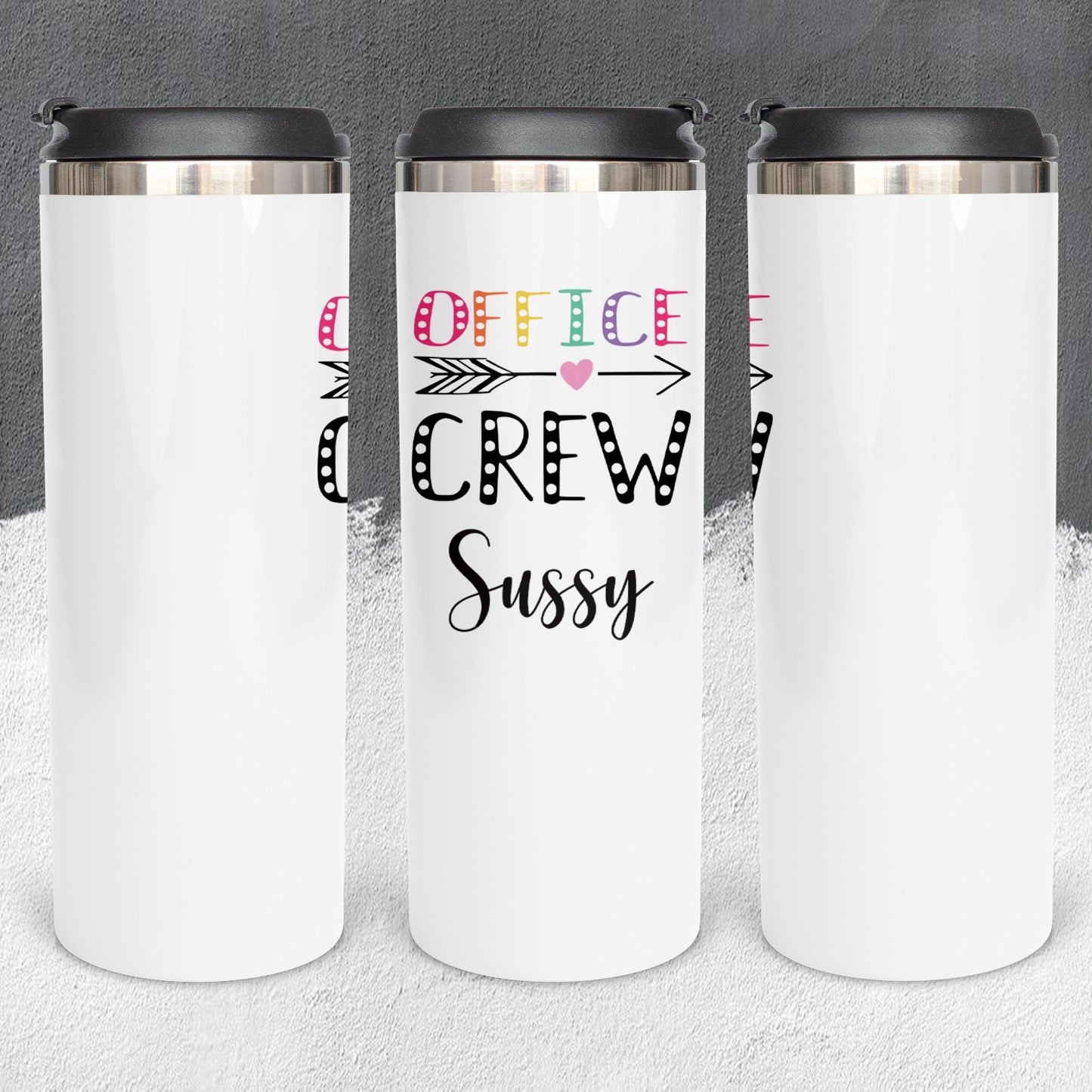 Personalized Office Crew Tumbler - Sublimated