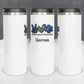 Personalized Peace Love Paramedic Tumbler - Sublimated