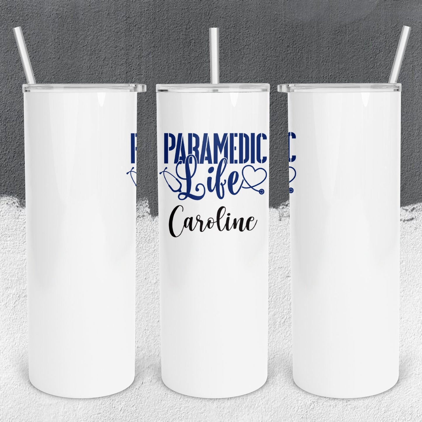 Personalized Paramedic Life Tumbler - Sublimated