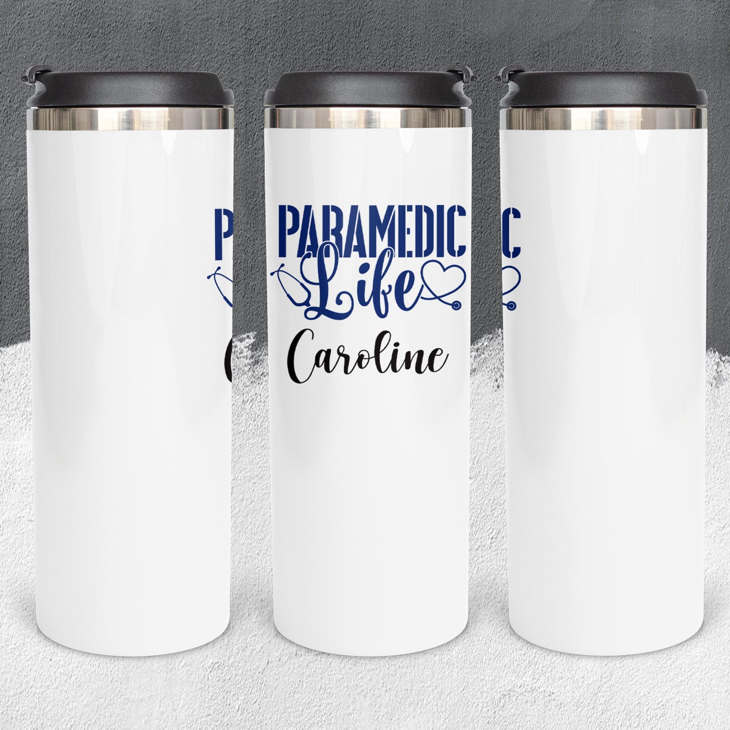 Personalized Paramedic Life Tumbler - Sublimated