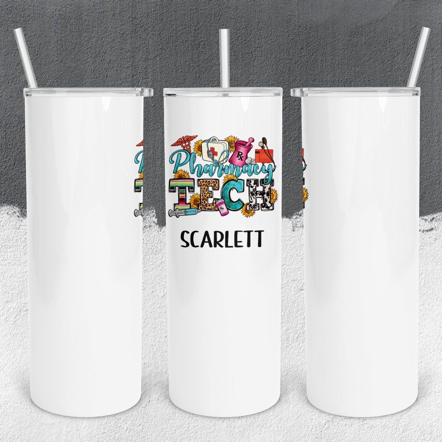 Personalized Pharmacy Tech Tumbler - Sublimated