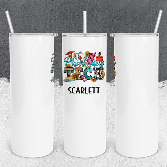 Personalized Pharmacy Tech Tumbler - Sublimated