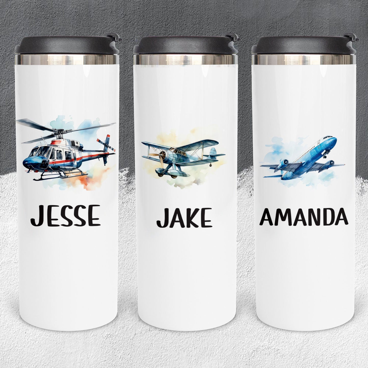 Personalized Aviation Enthusiast Tumbler - Sublimated