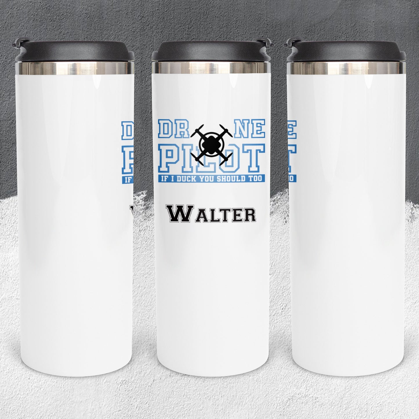 Personalized Drone Pilot Tumbler - Sublimated