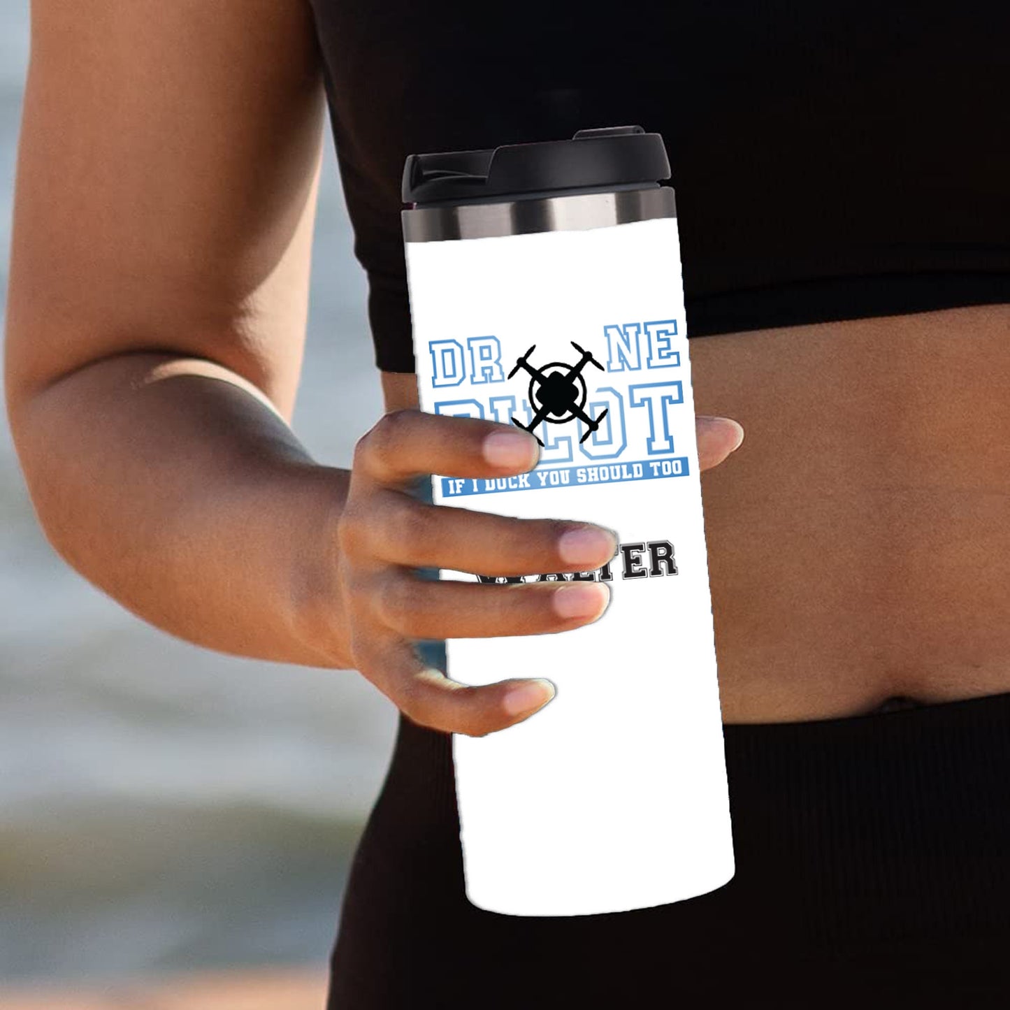 Personalized Drone Pilot Tumbler - Sublimated