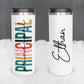 Personalized Principal Colorful Tumbler - Sublimated