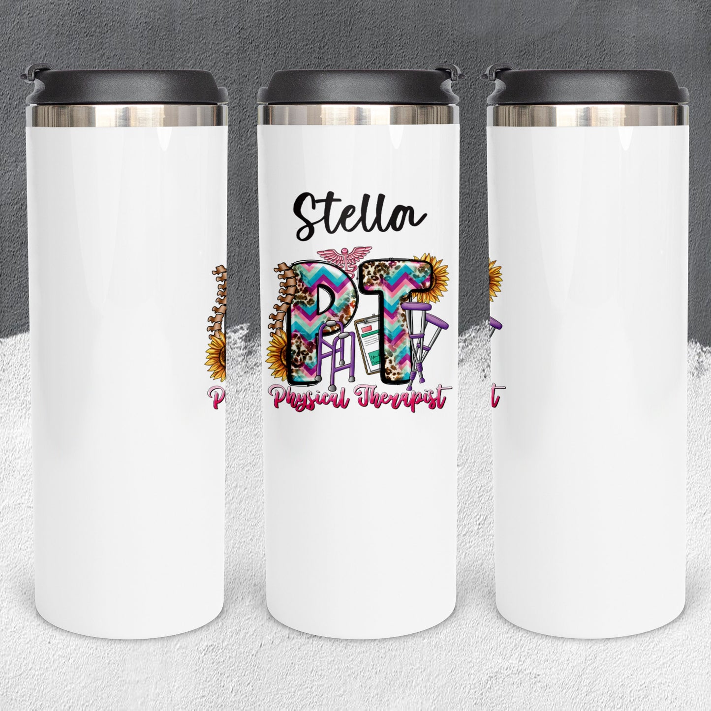 Personalized Physical Therapist Tumbler - Sublimated