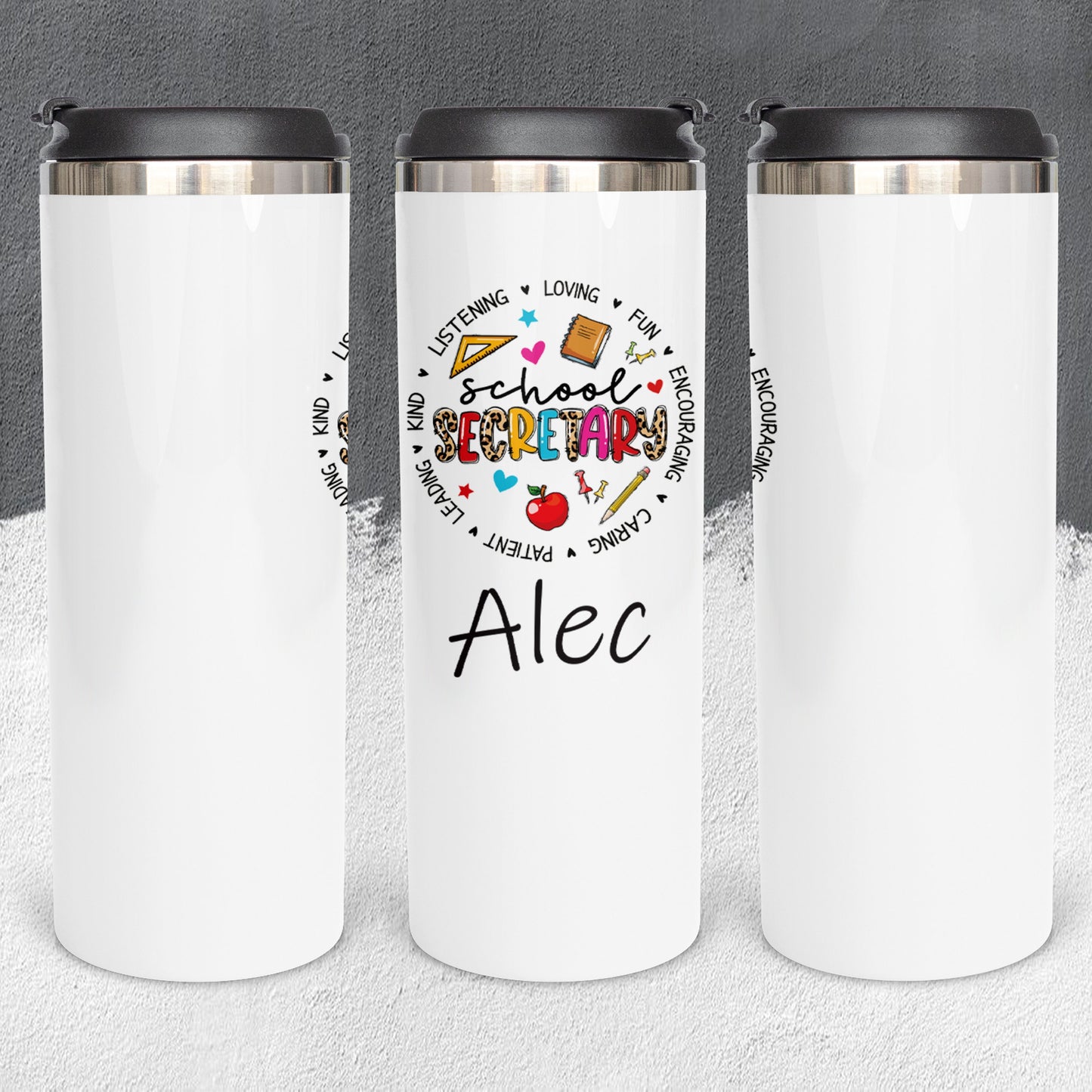 Personalized School Secretary Tumbler - Sublimated