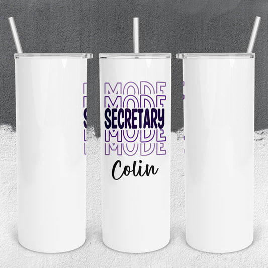 Personalized Secretary Mode Tumbler - Sublimated