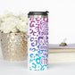 Personalized Cheetah Print Speech Therapist Tumbler - Sublimated