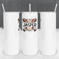 Personalized Baseball Split Monogram Tumbler - Sublimated