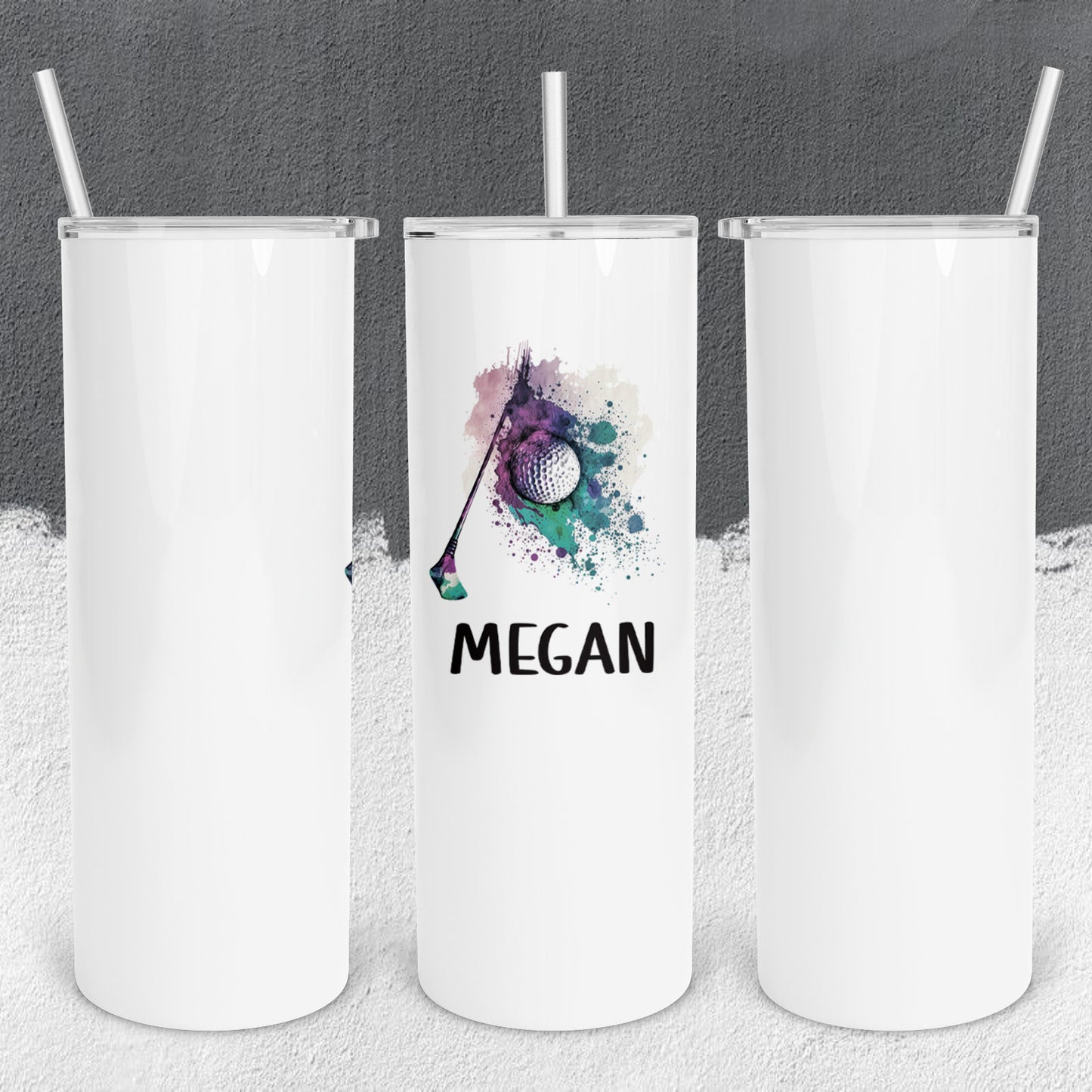 Personalized Golf Tumbler - Sublimated