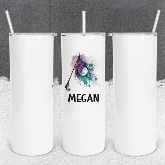 Personalized Golf Tumbler - Sublimated