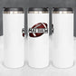 Personalized Football Split Monogram Tumbler - Sublimated