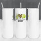 Personalized Peace Love Tennis Tumbler - Sublimated