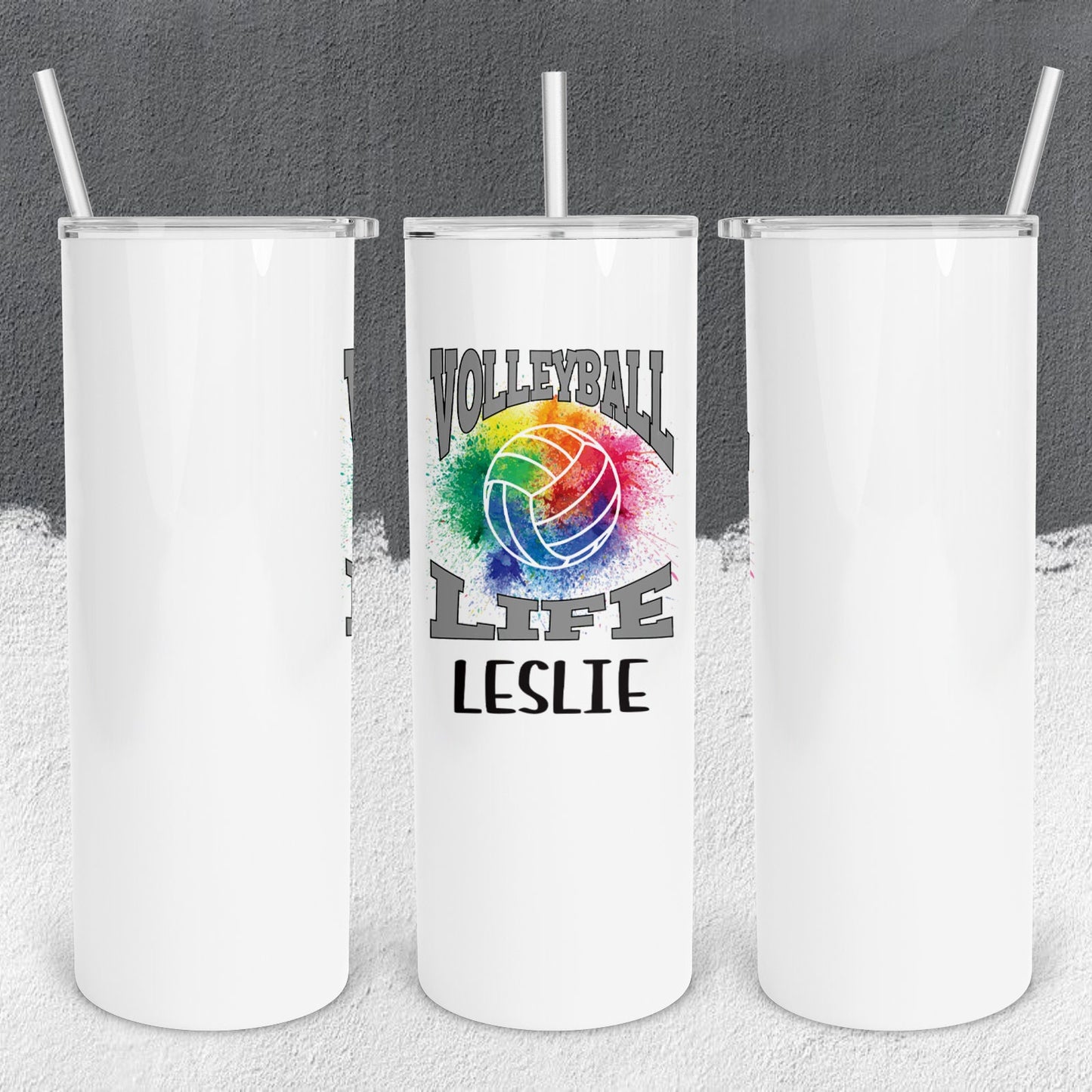 Personalized Volleyball Life Tumbler - Sublimated