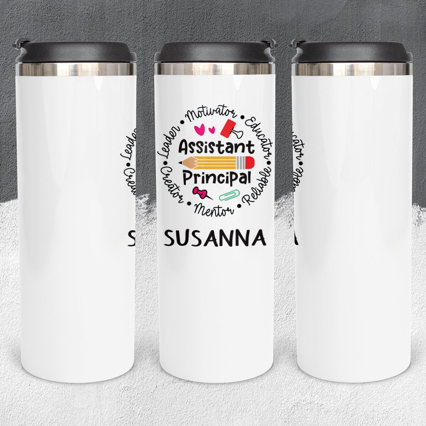 Personalized Assistant Principal Characteristics Tumbler - Sublimated