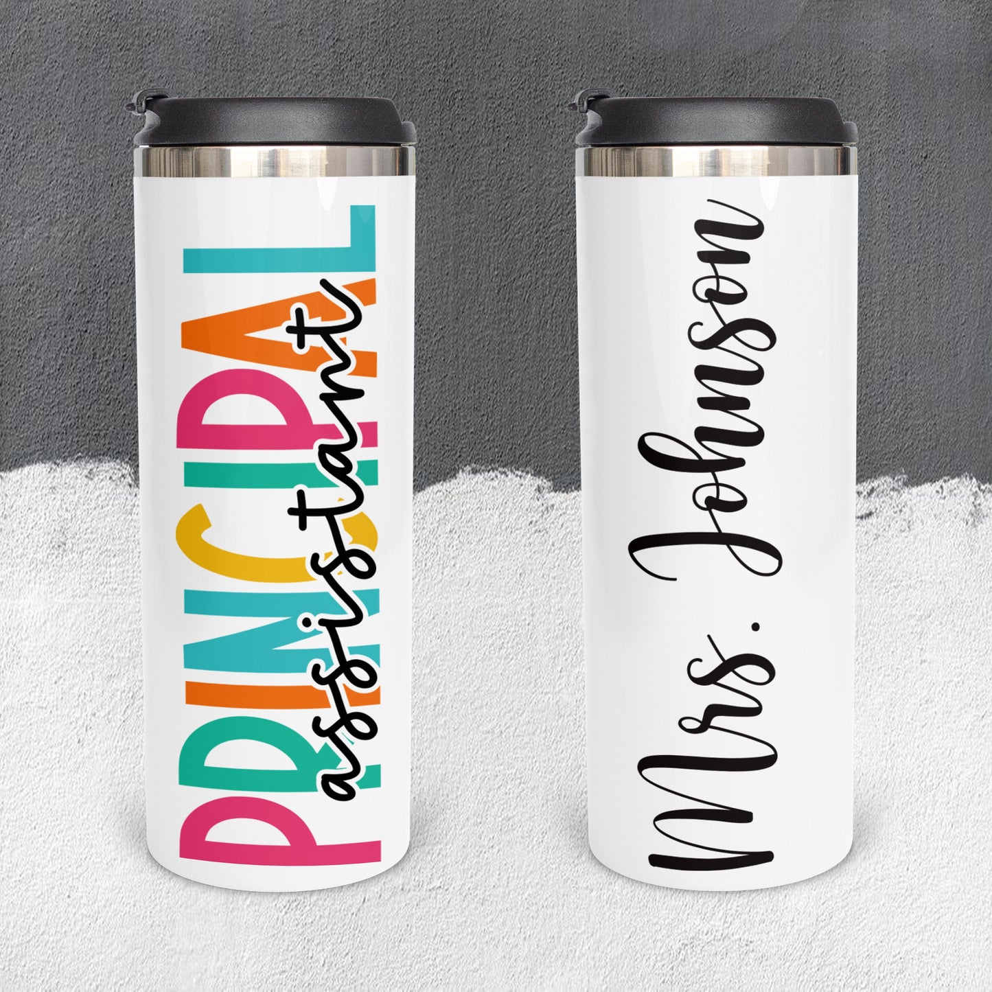 Personalized Assistant Principal Colorful Tumbler - Sublimated