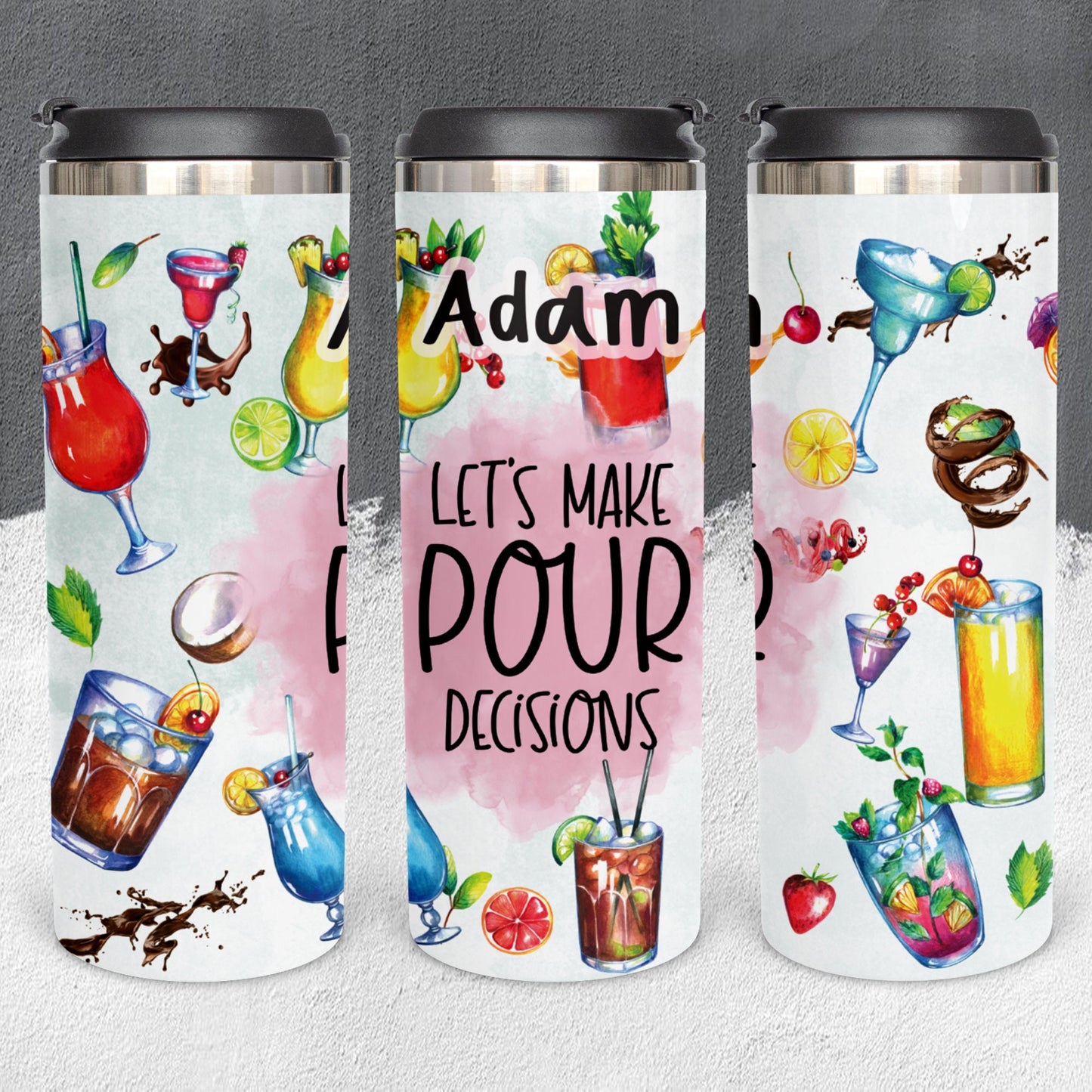 Personalized Bartender Mixed Drinks Tumbler - Sublimated