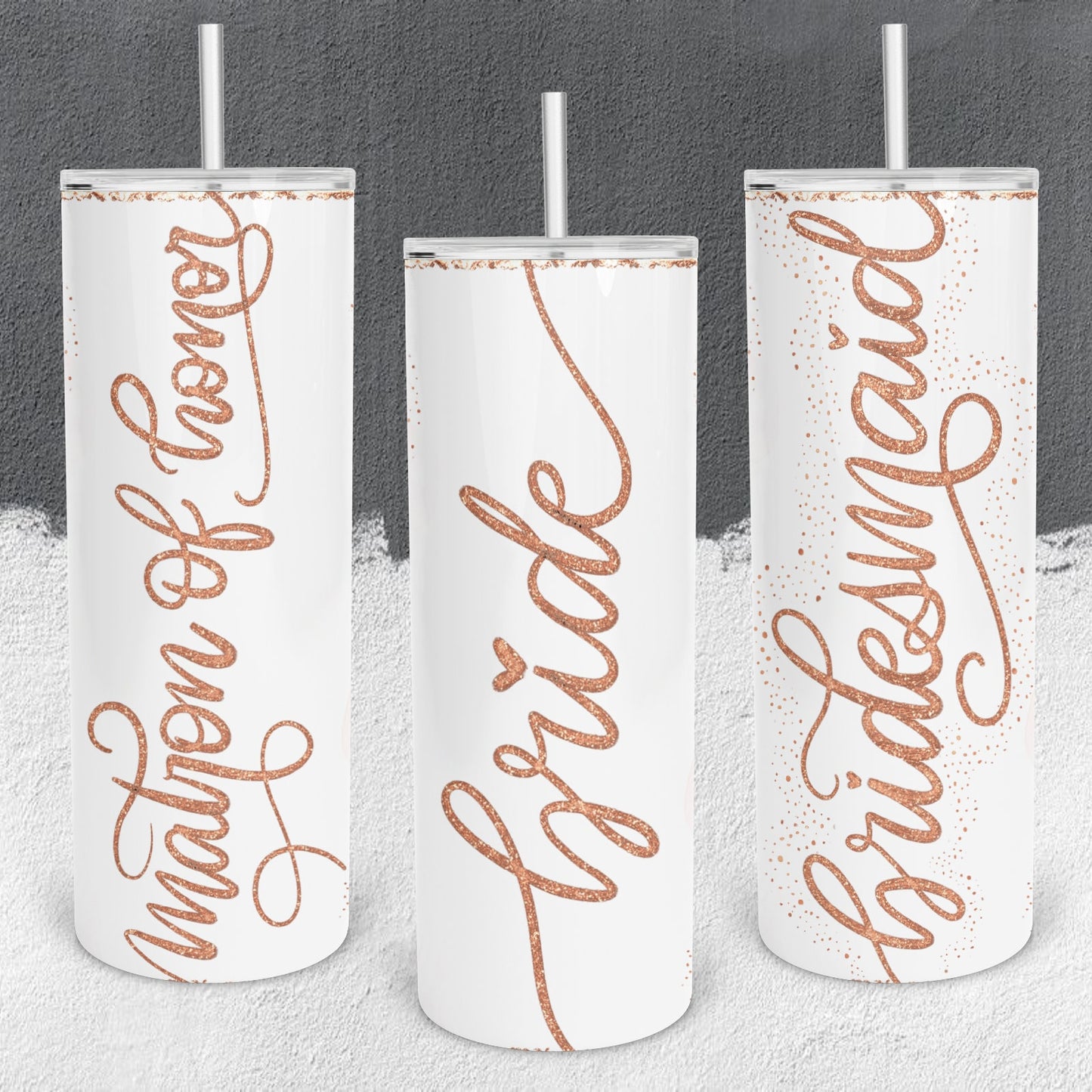 Personalized Wedding Roles Tumbler - Sublimated