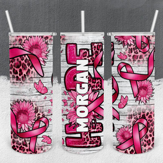 Personalized Cancer Hope Full Wrap Tumbler - Sublimated