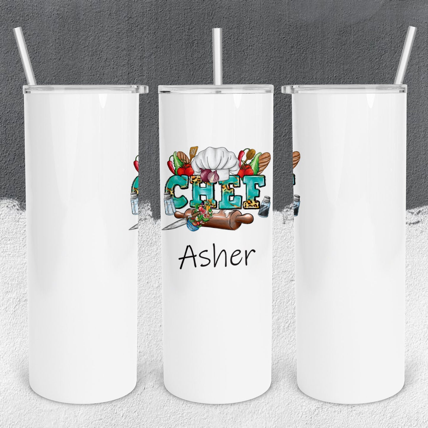 Personalized Chef Tumbler - Sublimated