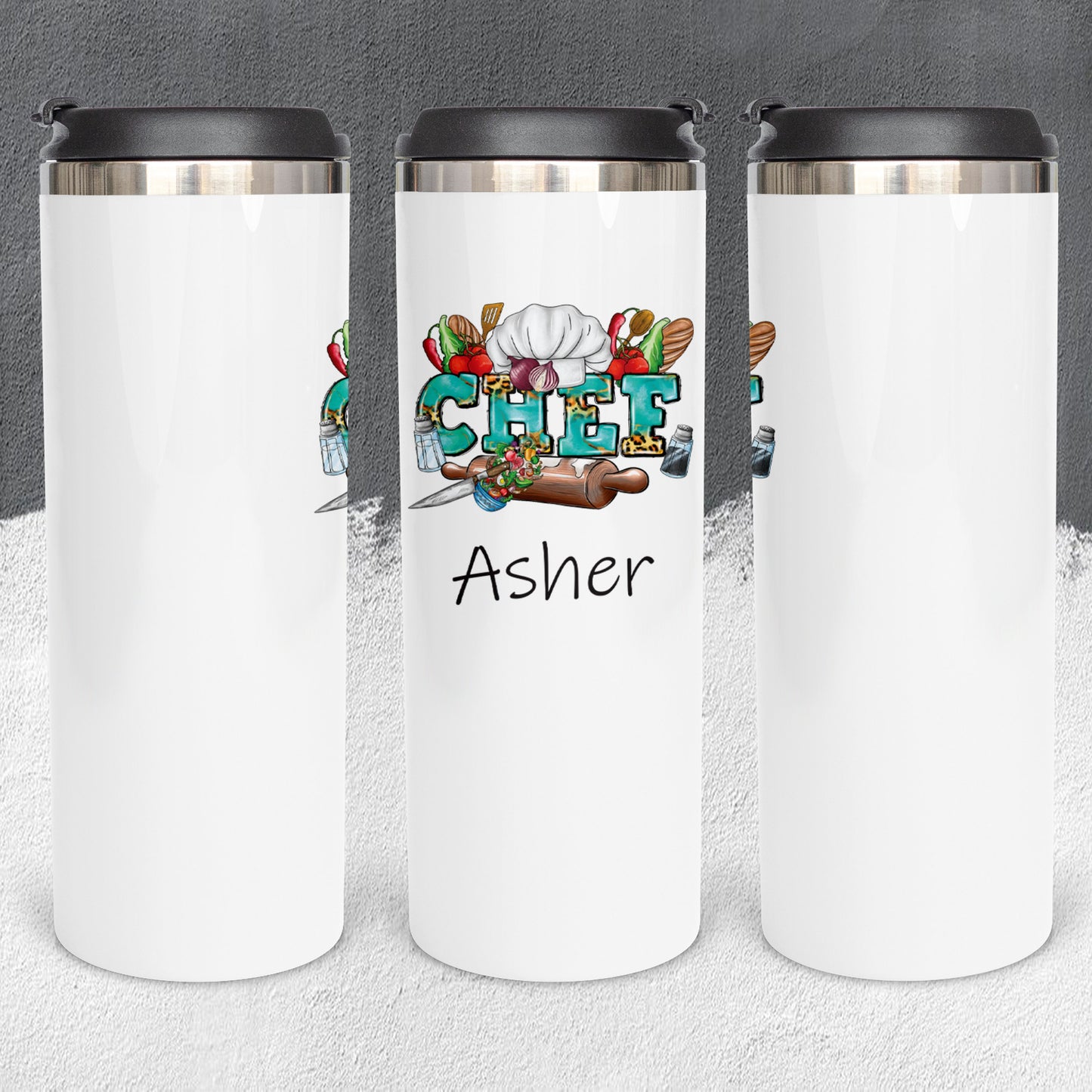 Personalized Chef Tumbler - Sublimated