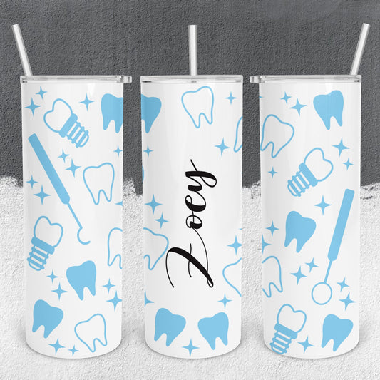 Personalized Orthodontist Full Color Wrap Tumbler - Sublimated