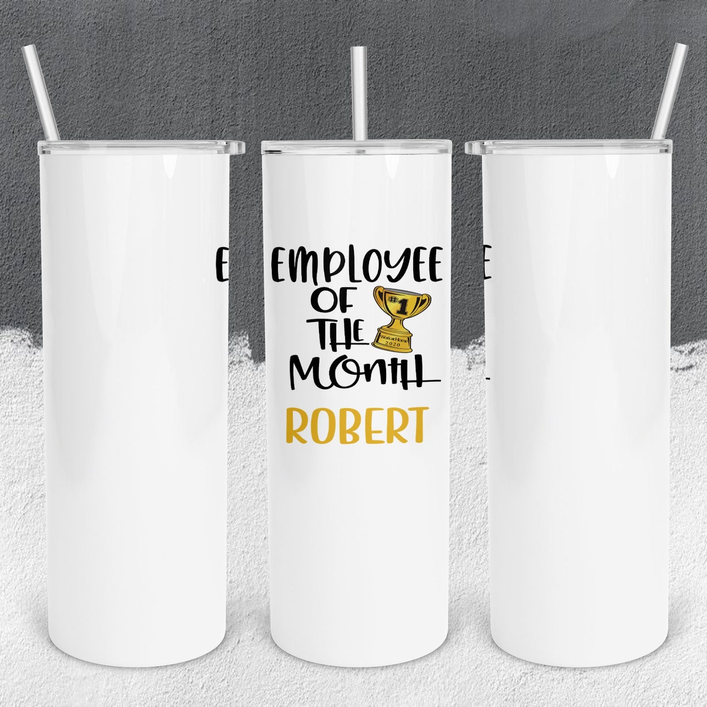 Personalized Employee of the Month Tumbler - Sublimated