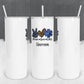 Personalized Peace Love EMS Tumbler - Sublimated