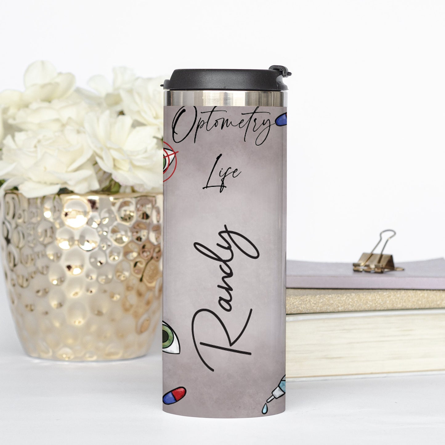 Personalized Optometrist Tools Tumbler - Sublimated