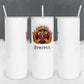 Personalized Flaming Firefighter Crest Tumbler - Sublimated