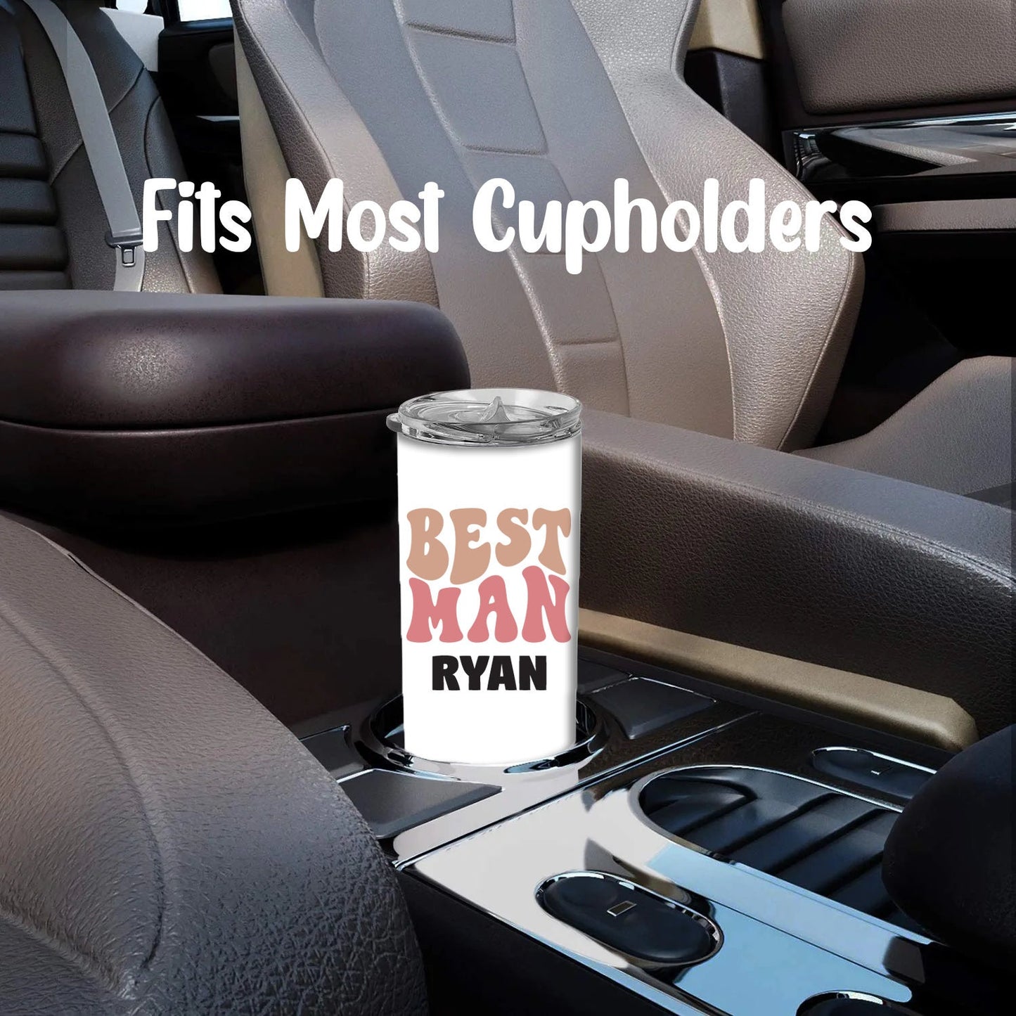 Personalized Best Man Tumbler - Sublimated