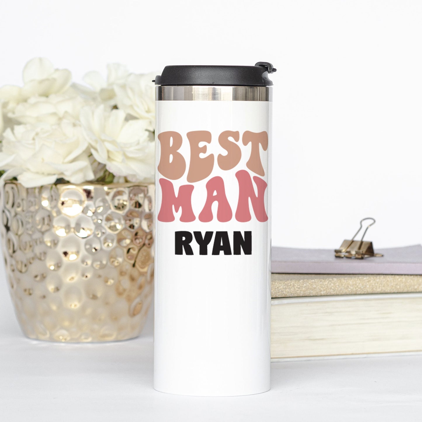 Personalized Best Man Tumbler - Sublimated