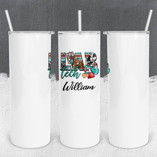 Personalized Lab Tech Tumbler - Sublimated