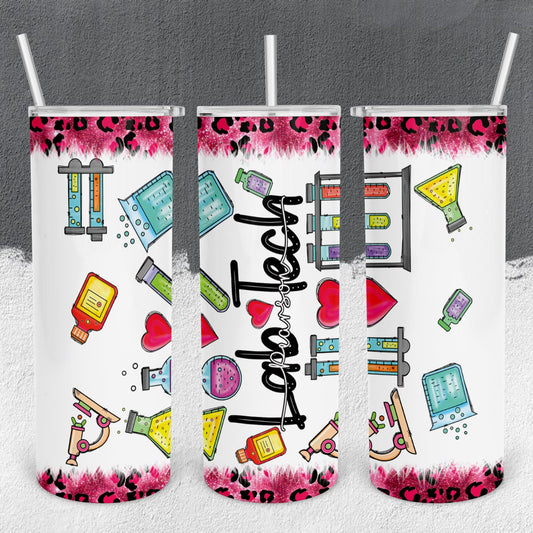 Personalized Full Wrap Lab Tech Equipment Tumbler - Sublimated