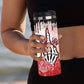 Personalized Not Today Satan Skeleton Middle Finger Tumbler - Sublimated