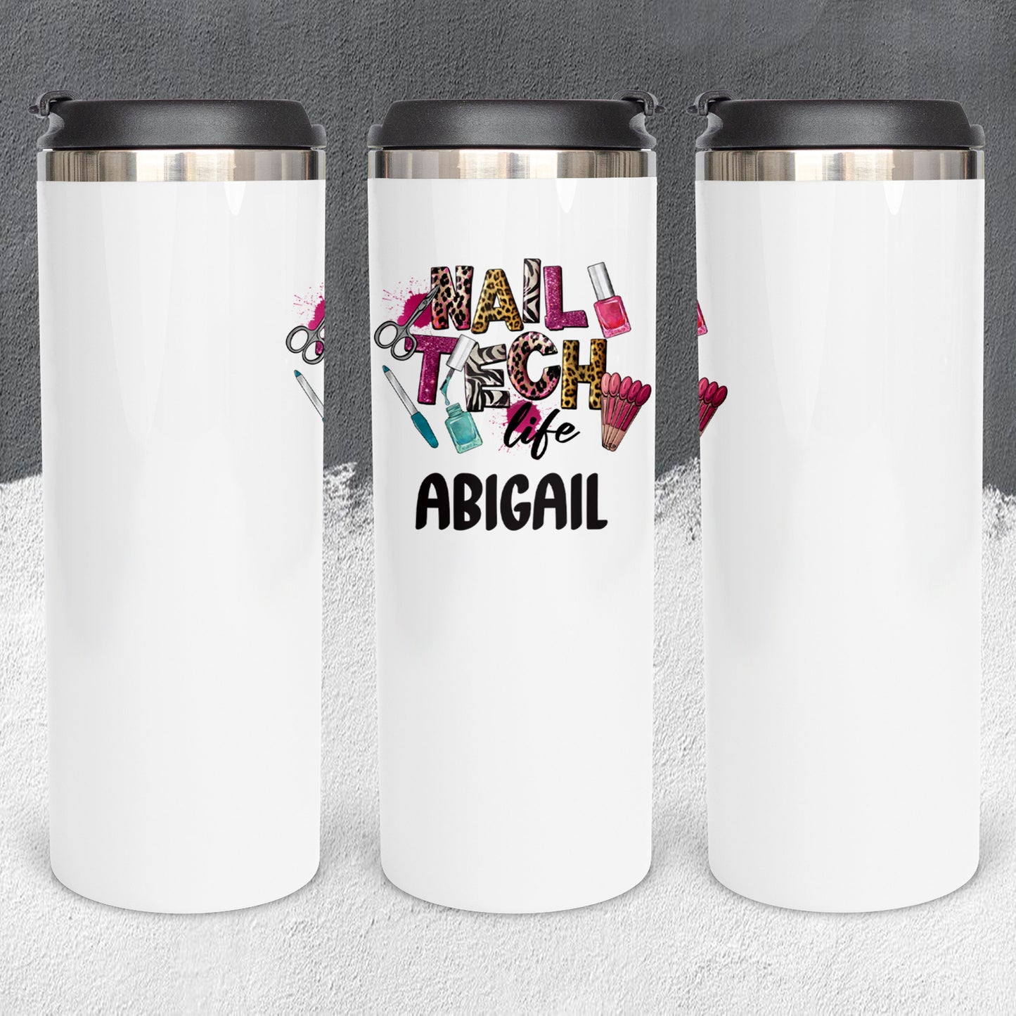 Personalized Nail Tech Tumbler - Sublimated