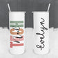 Personalized Nail Tech Colorful Tumbler - Sublimated