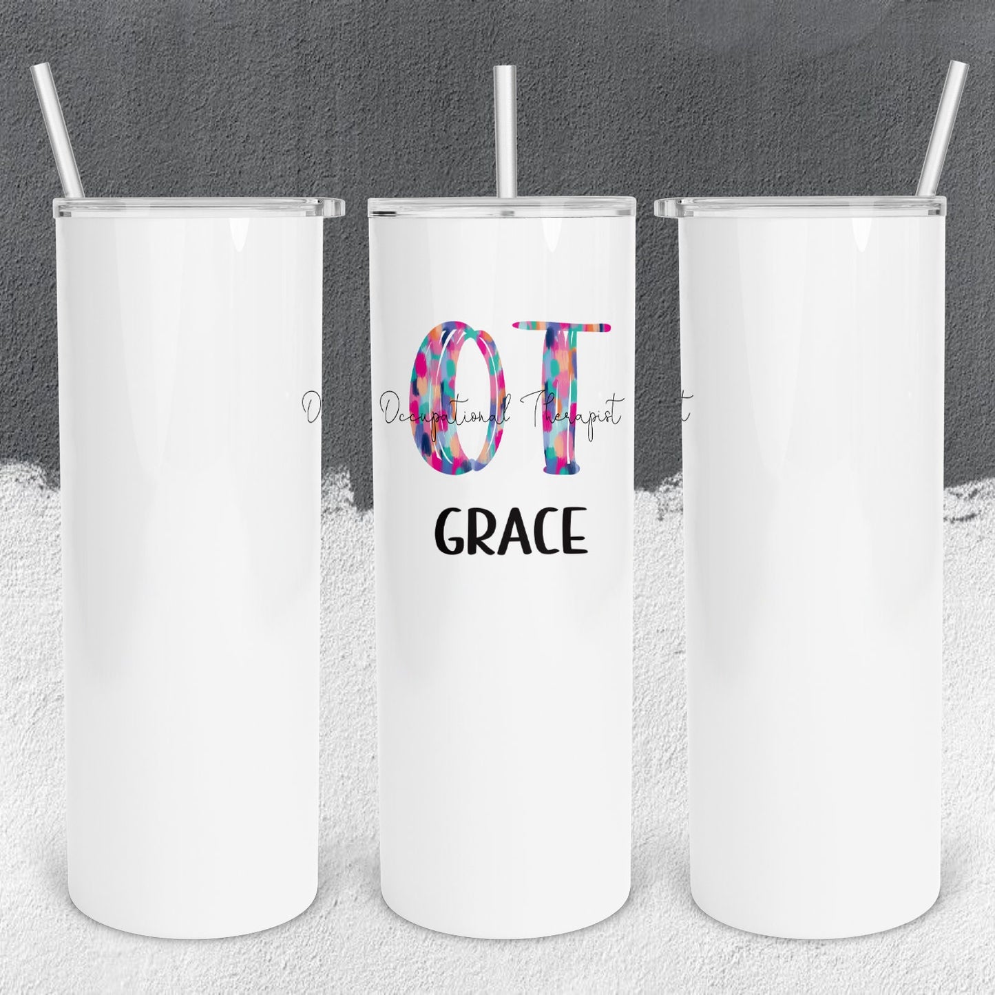 Personalized Occupational Therapist Tumbler - Sublimated