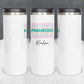 Personalized Paramedic Stacked Effect Tumbler - Sublimated