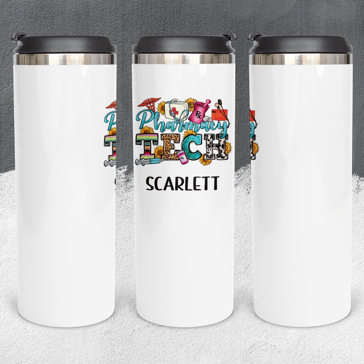 Personalized Pharmacy Tech Tumbler - Sublimated