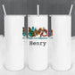 Personalized Peace Love Phlebotomy Tumbler - Sublimated