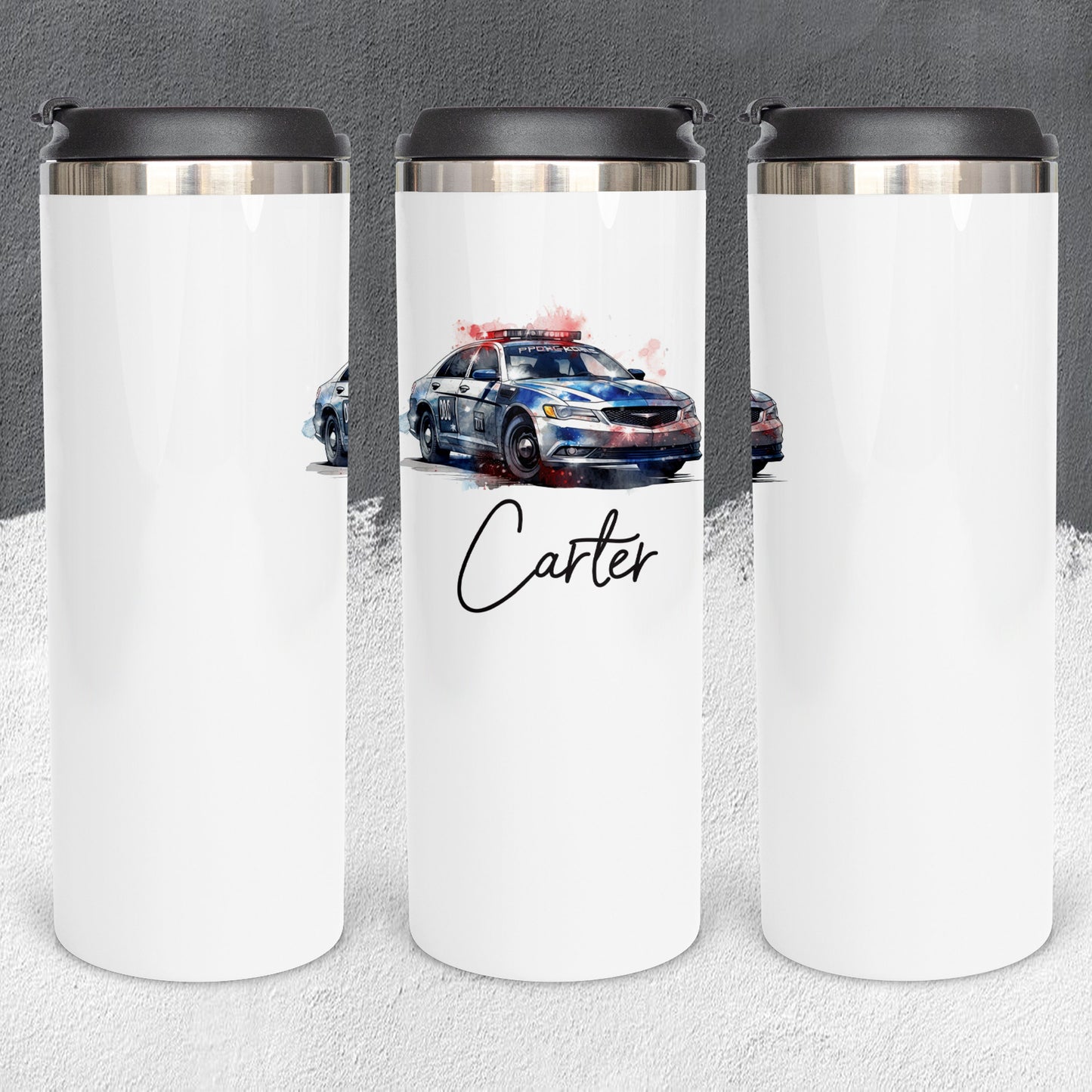 Personalized Police Deputy Car Tumbler - Sublimated