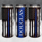 Personalized Police Thin Blue Line Tumbler - Sublimated