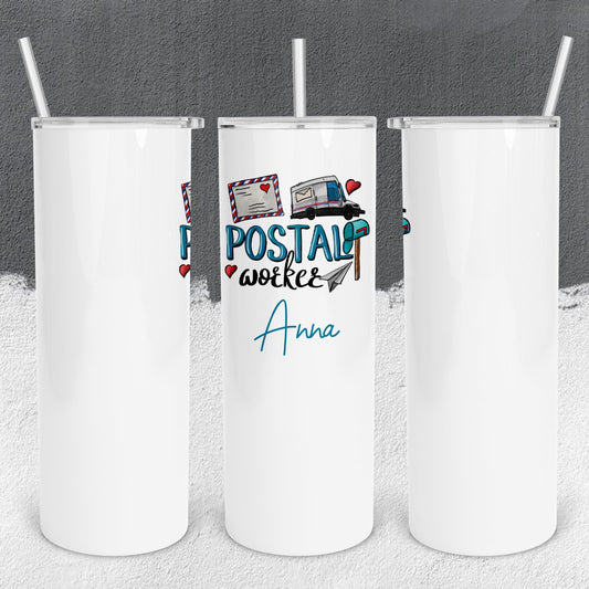 Personalized Postal Worker Tumbler - Sublimated